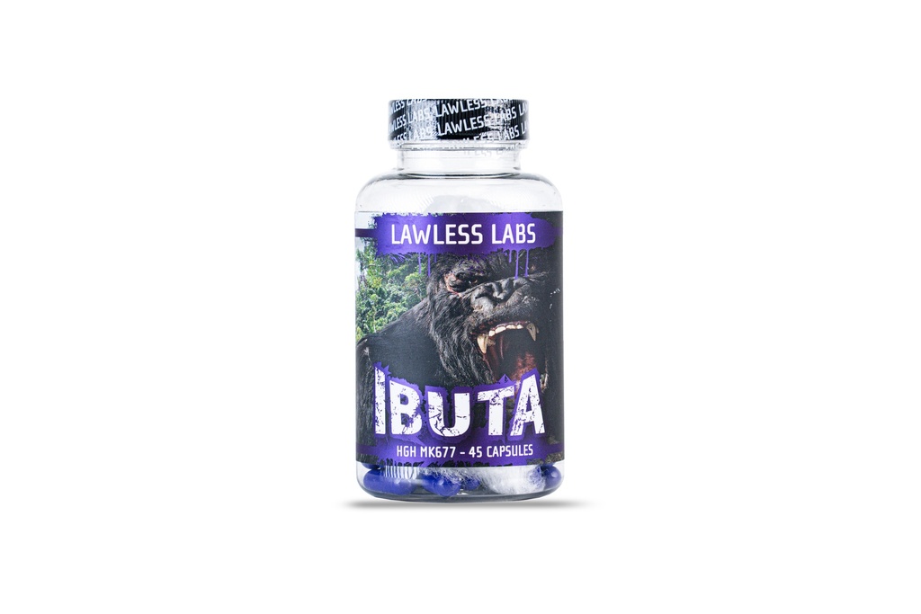 IBUTA -HGH 25MG / CAPS (45 CAPSULES) - MK677 - 25 MG / pill -45 CAPSULES Bottle - LAWLESS LABS