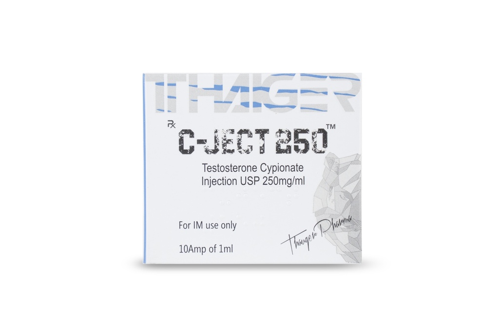 Testosterone Cypionate 250mg/ml x 10 amp's