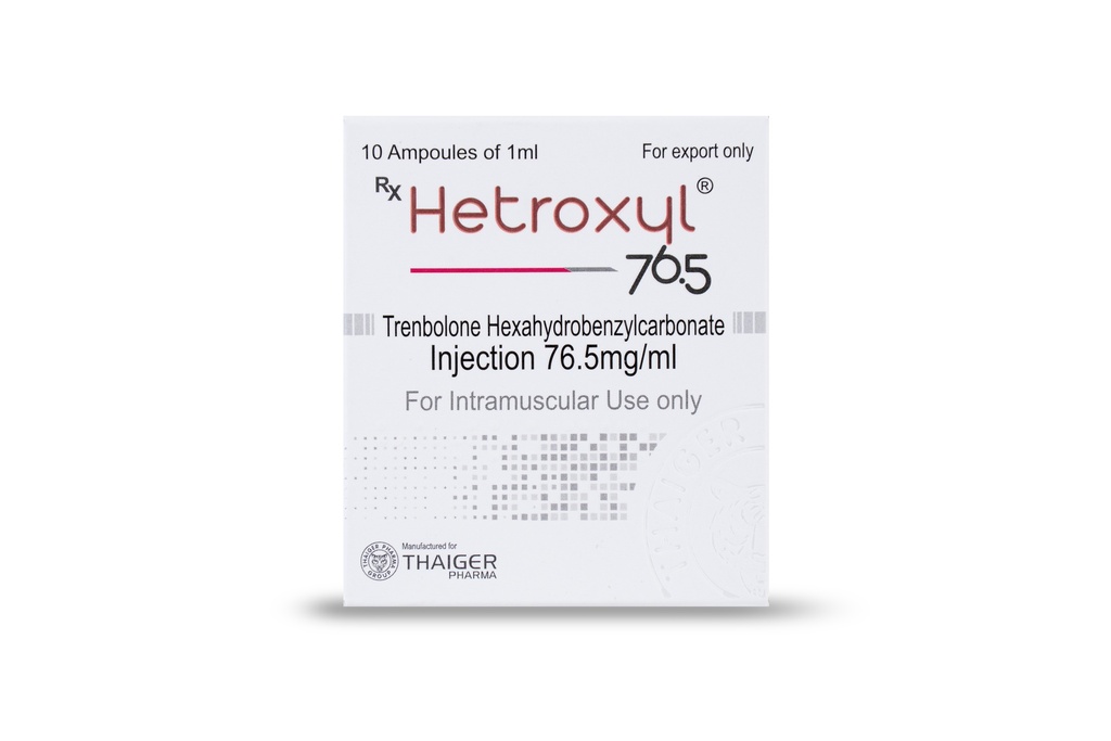 Trenbolone Hexahydro Benzyl Carbonate 76.5mg/ml x 10 amp's (THAIGER PHARMA)
