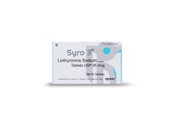 [تي ثري (سيروكس)] Liothyronine Sodium USP 25mcg (10x10 Tablets) (Syrocs)